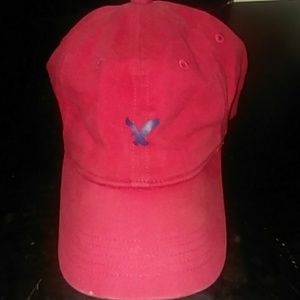 Red American eagle baseball hat